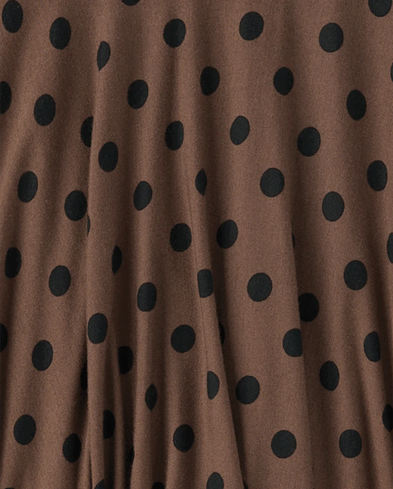Tween Girls Polka Dot Hanky Hem Skirt