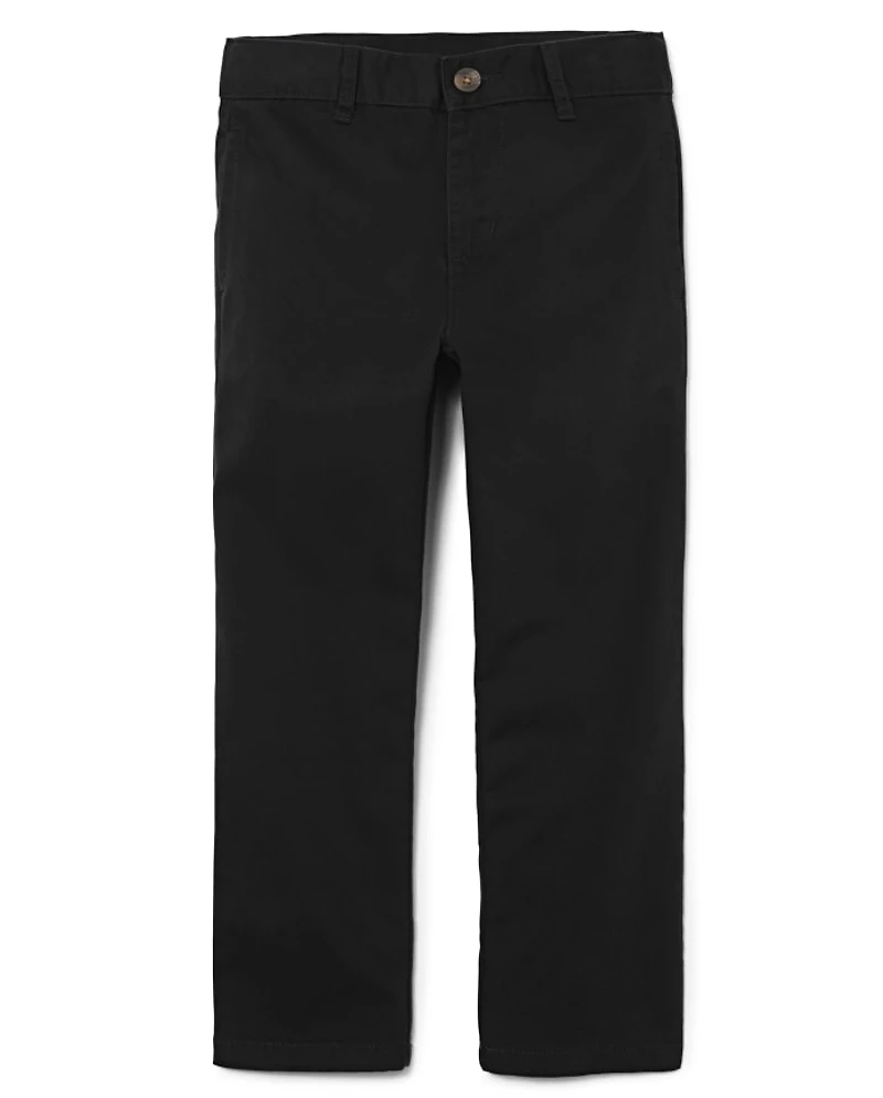 Boys Uniform Straight Chino Pants