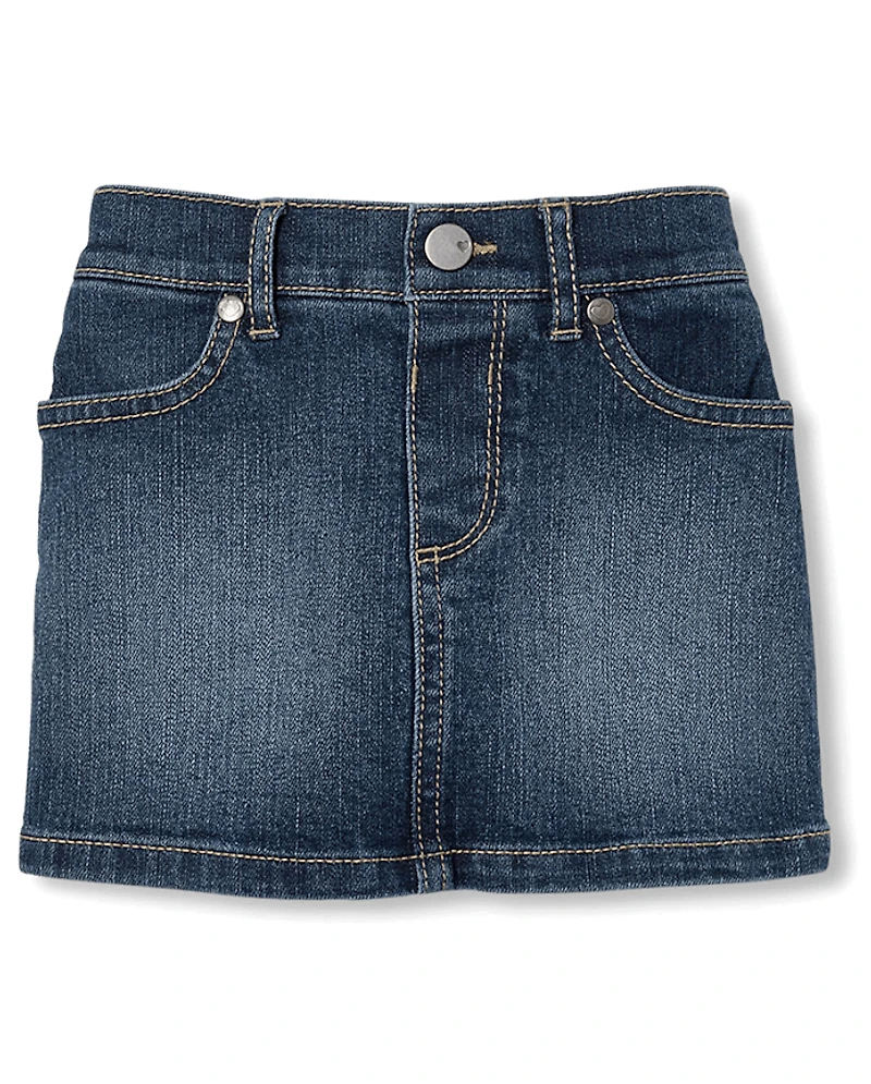 Baby And Toddler Girls Denim Skort