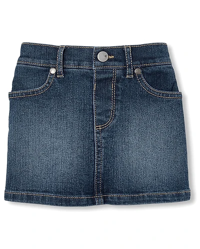 Baby And Toddler Girls Denim Skort