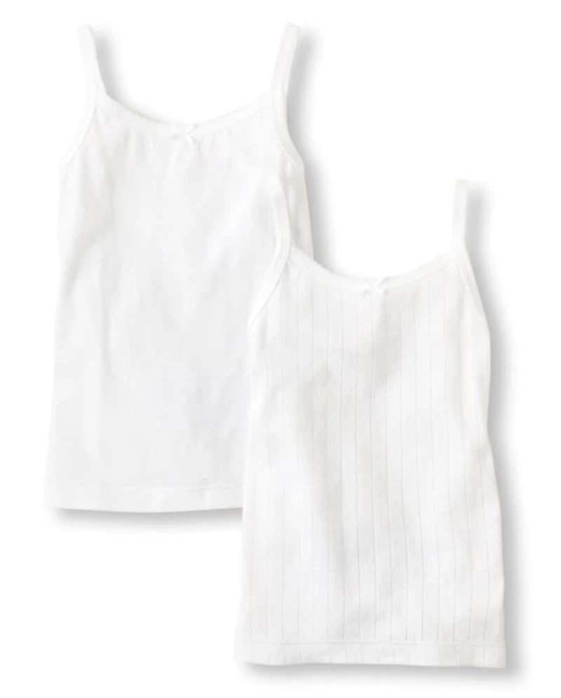 Girls Picot Trim Cami 2-Pack
