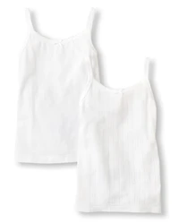 Girls Picot Trim Cami 2-Pack
