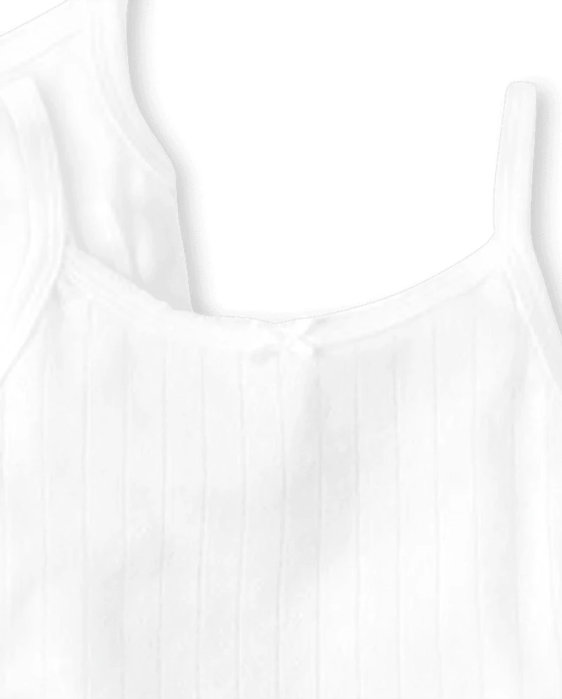 Girls Picot Trim Cami 2-Pack