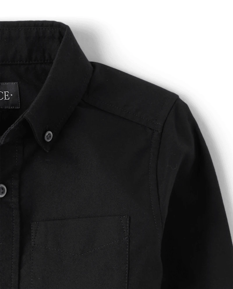 Kids Uniform Oxford Button Down Shirt