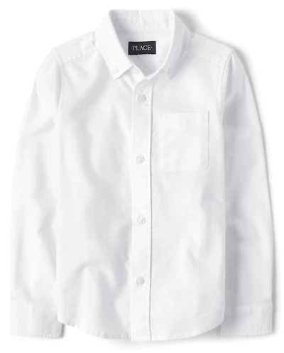Boys Uniform Oxford Button Down Shirt