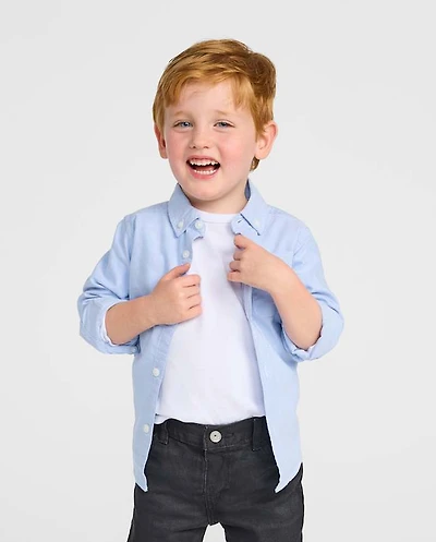 Baby And Toddler Boys Uniform Oxford Button Down Shirt
