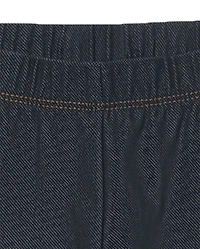 Girls Regular Faux Denim Leggings