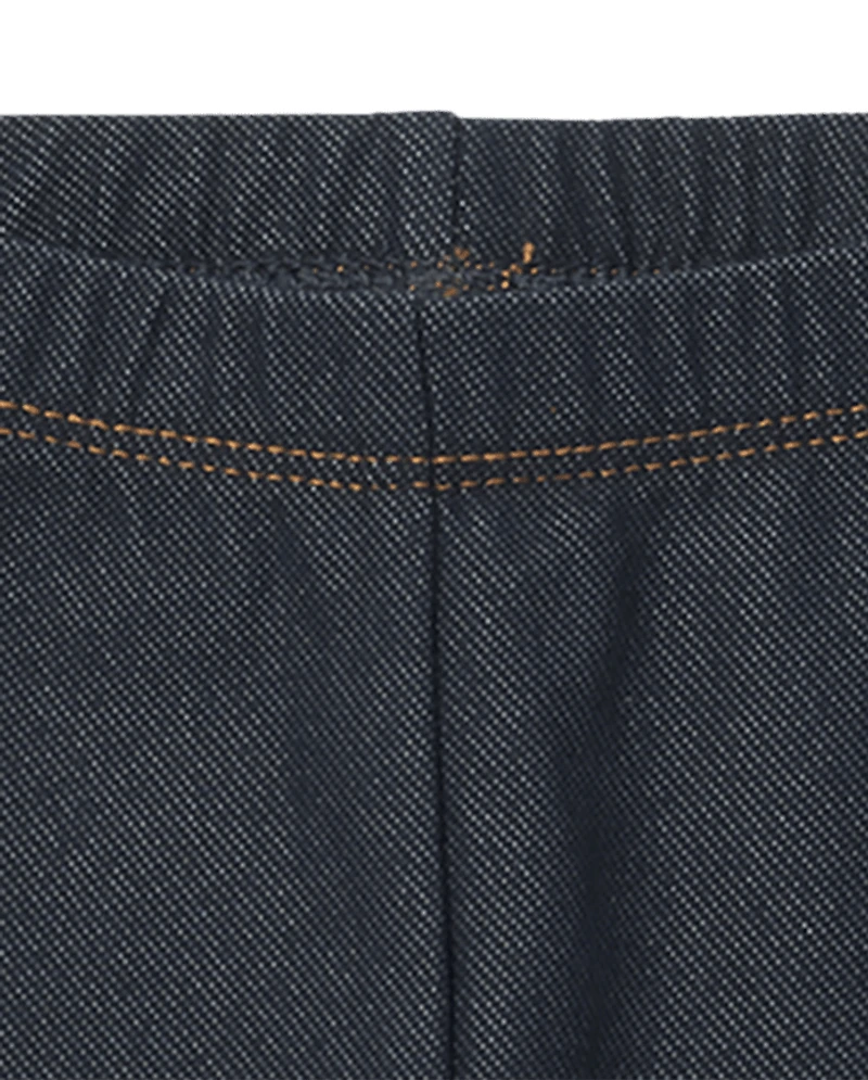 Baby And Toddler Girls Faux Denim Leggings