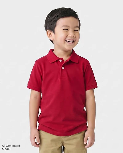 Baby And Toddler Boys Uniform Soft Pique Polo