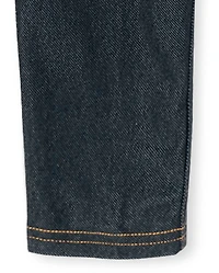 Girls Faux Denim Capri Leggings