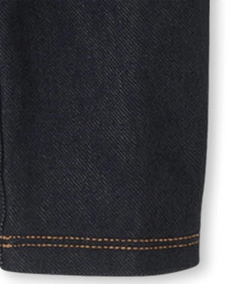 Baby And Toddler Girls Faux Denim Capri Leggings