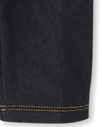 Baby And Toddler Girls Faux Denim Capri Leggings
