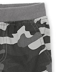 Pantalon cargo à enfiler pour bébés et tout-petits garçons