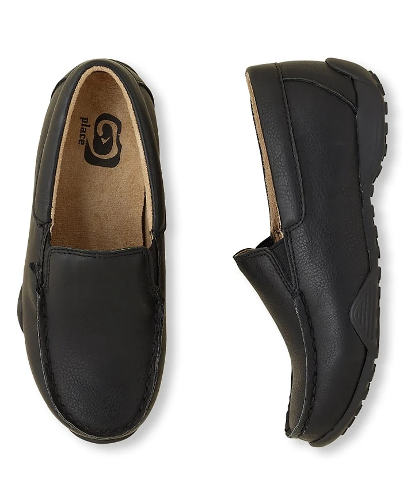Boys Slip On Dress Shoes