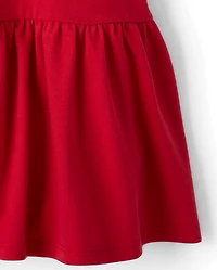 Toddler Girls Uniform Soft Pique Polo Dress