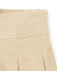 Girls Uniform Stretch Pleated Skort