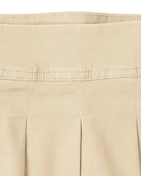 Girls Uniform Stretch Pleated Skort