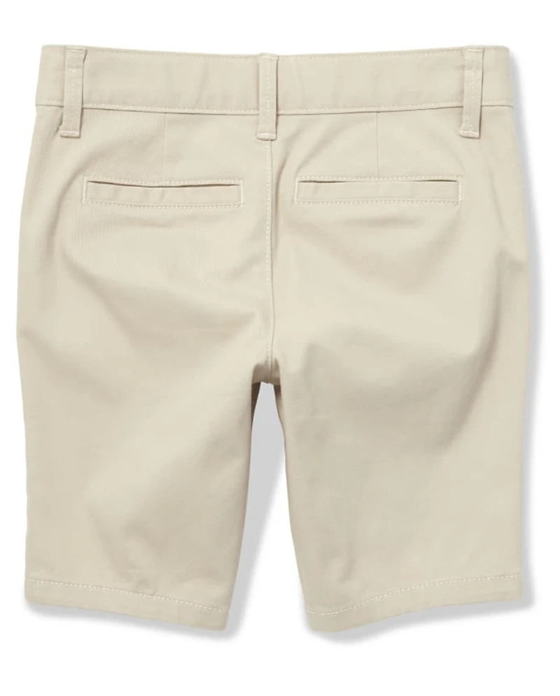 Girls Uniform Stretch Chino Shorts