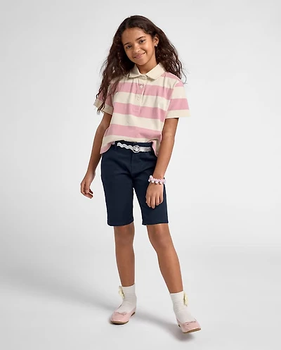 Girls Uniform Stretch Chino Shorts