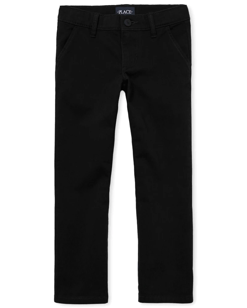 Pantalon chino bootcut uniforme pour fille