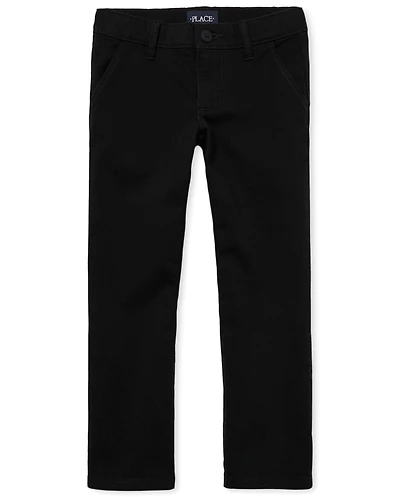 Pantalon chino bootcut uniforme pour fille