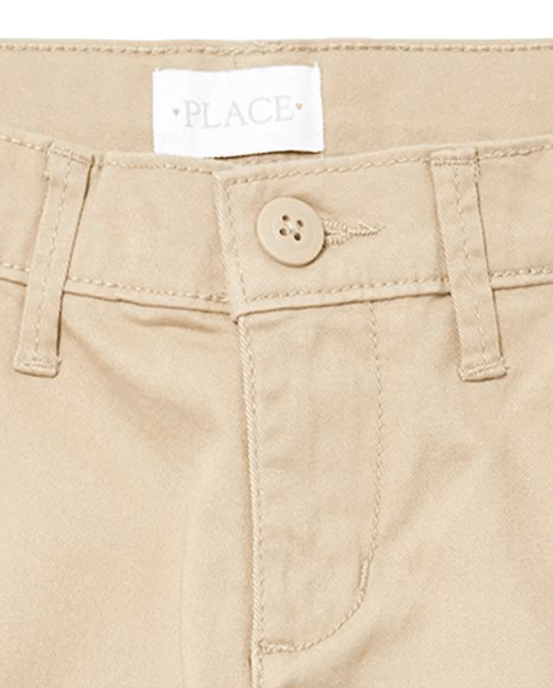 Girls Uniform Stretch Bootcut Chino Pants