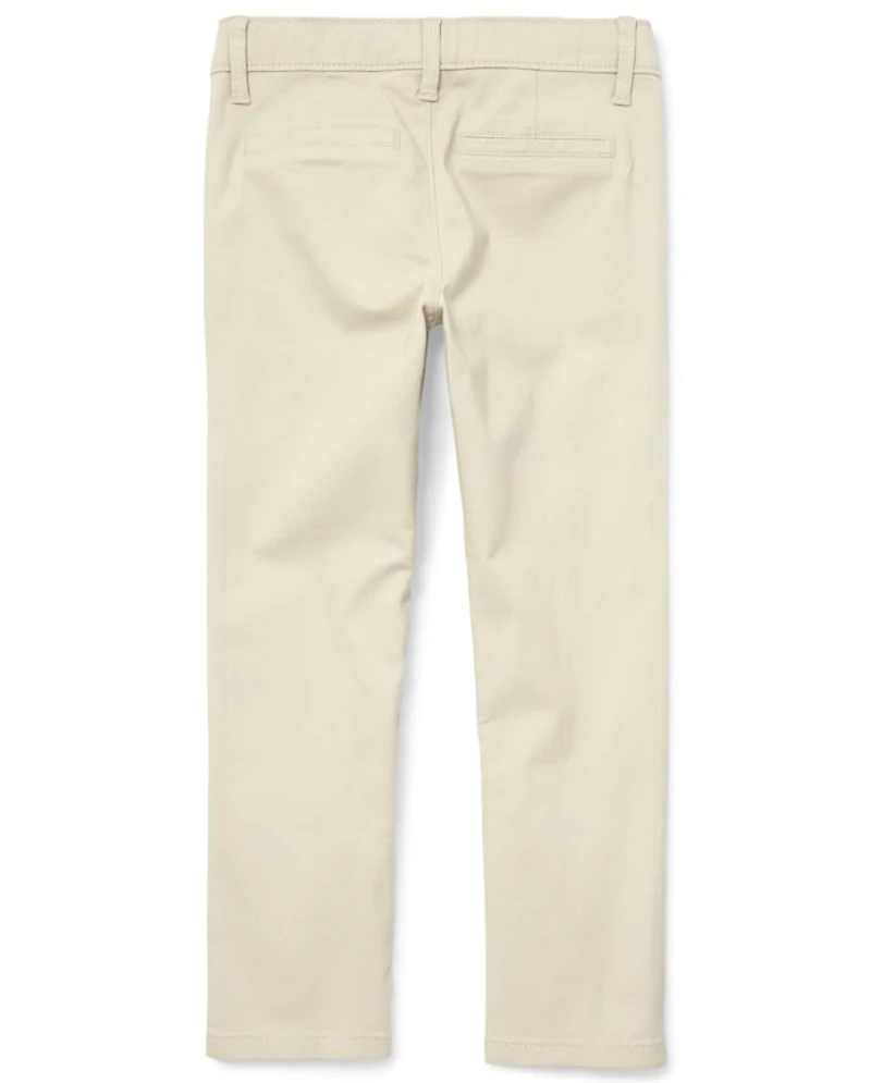 Girls Uniform Stretch Bootcut Chino Pants