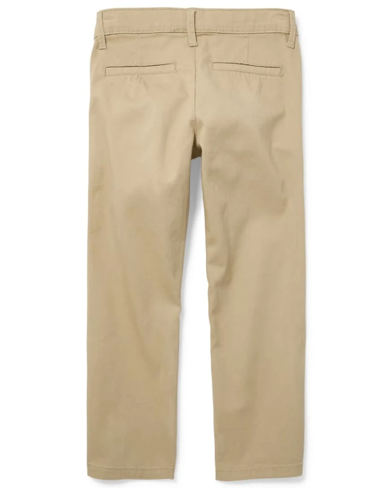 Girls Uniform Stretch Bootcut Chino Pants