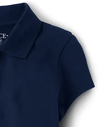 Polo en piqué d'uniforme pour fille