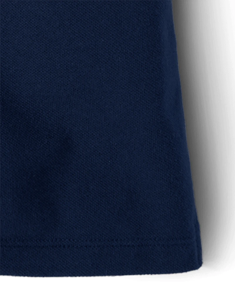 Polo en piqué d'uniforme pour fille