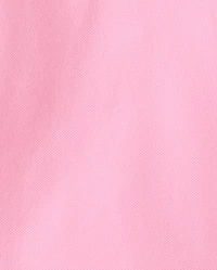 Toddler Girls Uniform Ruffle Soft Stretch Pique Polo