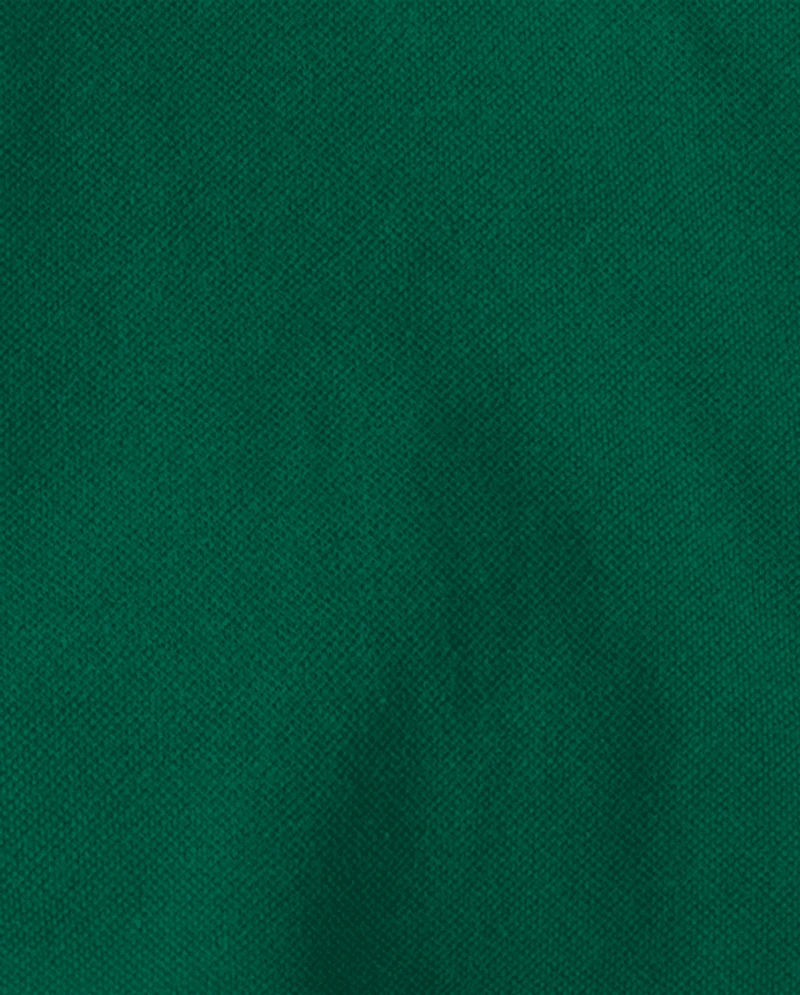 Toddler Girls Uniform Ruffle Soft Stretch Pique Polo