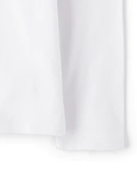 Polo en piqué extensible doux pour uniformes de filles