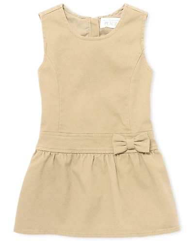 Toddler Girls Uniform Bow Jumper