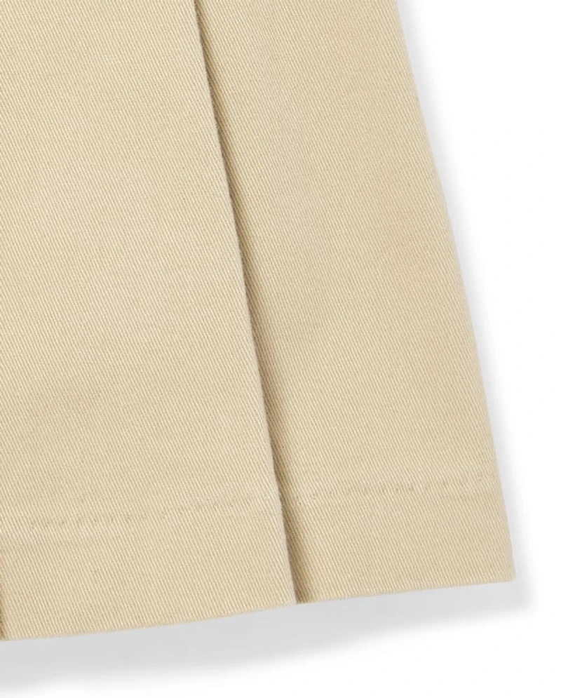 Toddler Girls Uniform Bow Stretch Pleated Skort