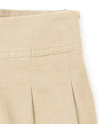 Girls Uniform Stretch Pleated Skort