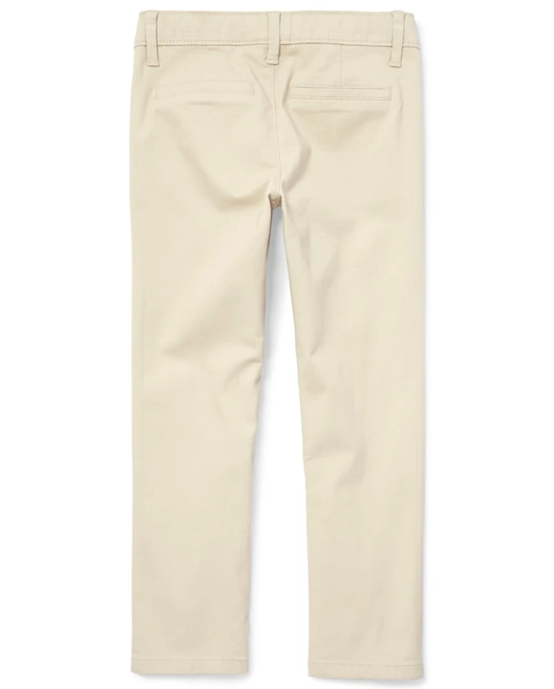 Pantalon chino bootcut extensible pour fille - Taille Plus