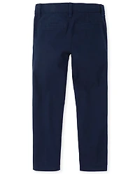 Girls Uniform Stretch Skinny Chino Pants - Plus