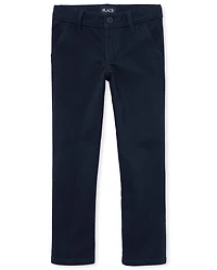 Girls Uniform Stretch Skinny Chino Pants - Plus
