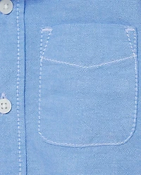 Chemise Oxford boutonnée uniforme pour bébé et tout-petit garçon