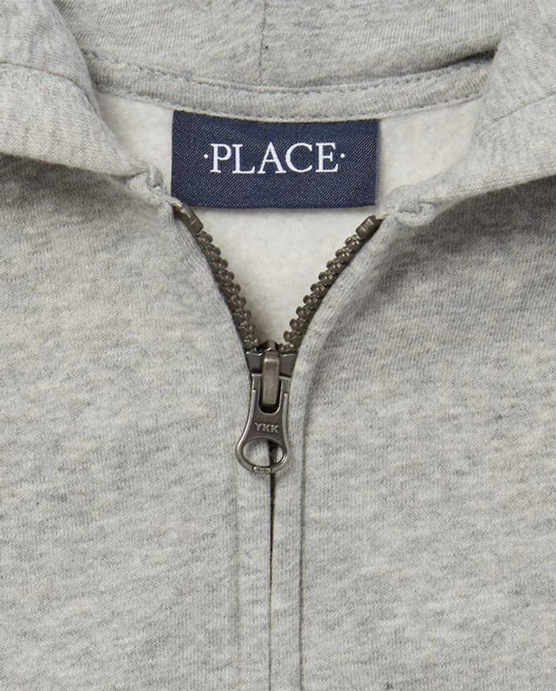 Boys Fleece Zip Up Hoodie