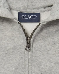 Boys Fleece Zip Up Hoodie