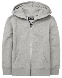 Boys Fleece Zip Up Hoodie