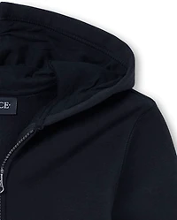 Sweat à capuche zippé uniforme pour garçon
