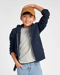 Boys Fleece Zip Up Hoodie