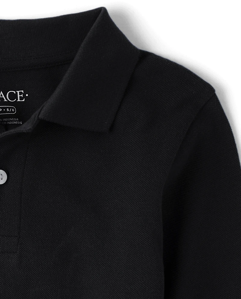 Polo en piqué doux pour uniforme d'enfant