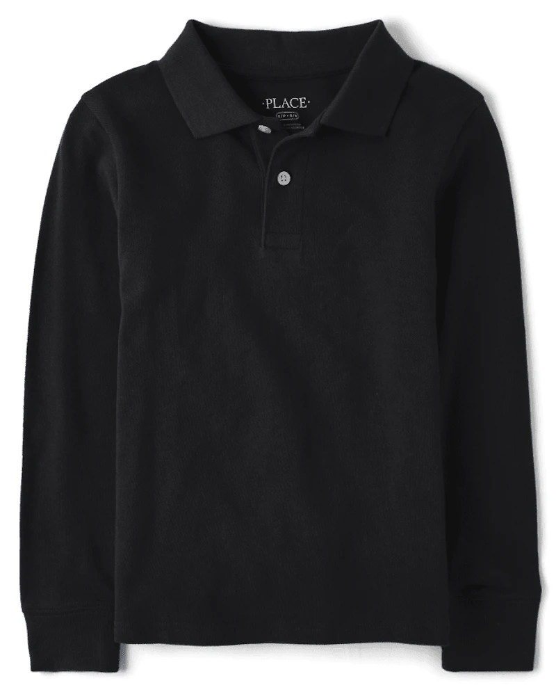 Polo piqué doux pour uniforme enfants
