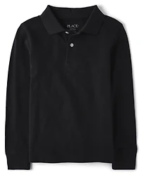 Polo piqué doux pour uniforme enfants