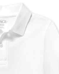 Polo en piqué doux pour uniforme d'enfant