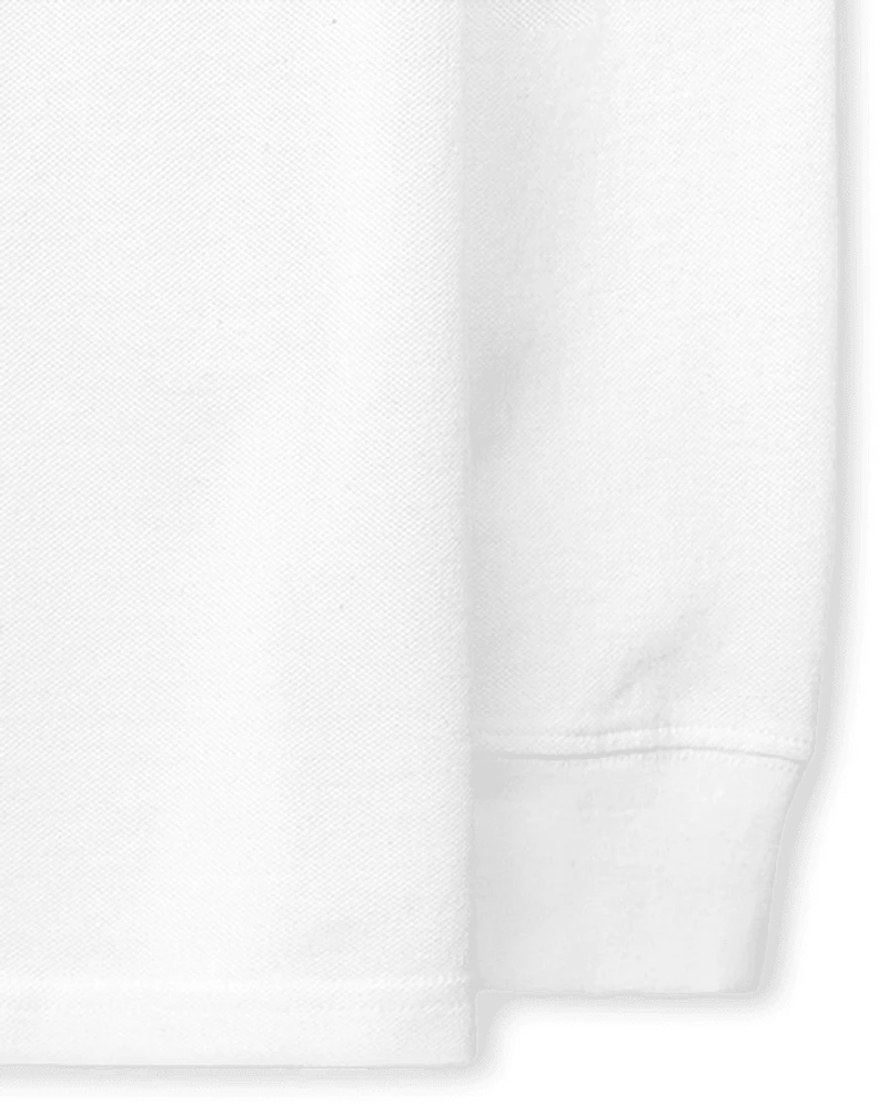 Polo en piqué doux pour uniforme d'enfant